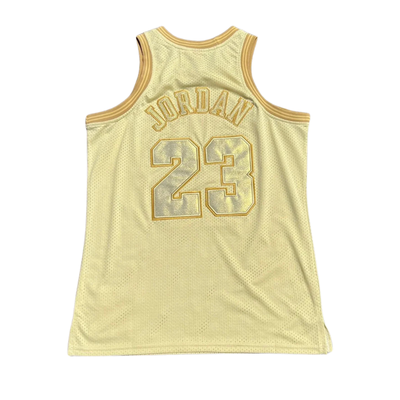 Michael Jordan Chicago Bulls 1997-98 “NBA Gold” Authentic Jersey – Mitchell & Ness
