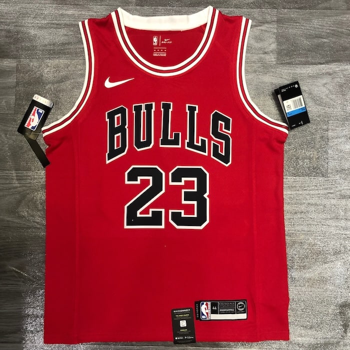 Michael Jordan Chicago Bulls 75th Anniversary Icon Jersey – Red