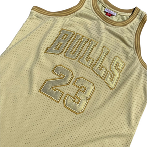 Michael Jordan Chicago Bulls 1997-98 “NBA Gold” Authentic Jersey – Mitchell & Ness